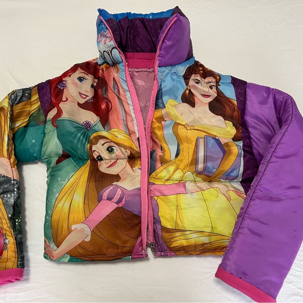 Handmade Cropped Disney Princess Puffy Jacket